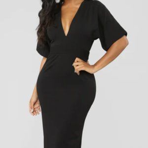 Life Is A Party Midi Dress - Black - Fashion Nova XL